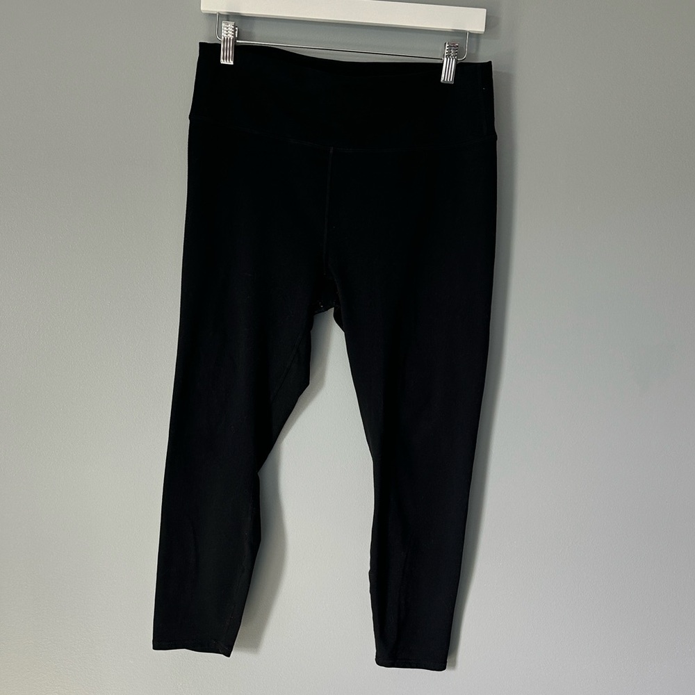 Fabletics 7/8 Black Powerhold Leggings XL